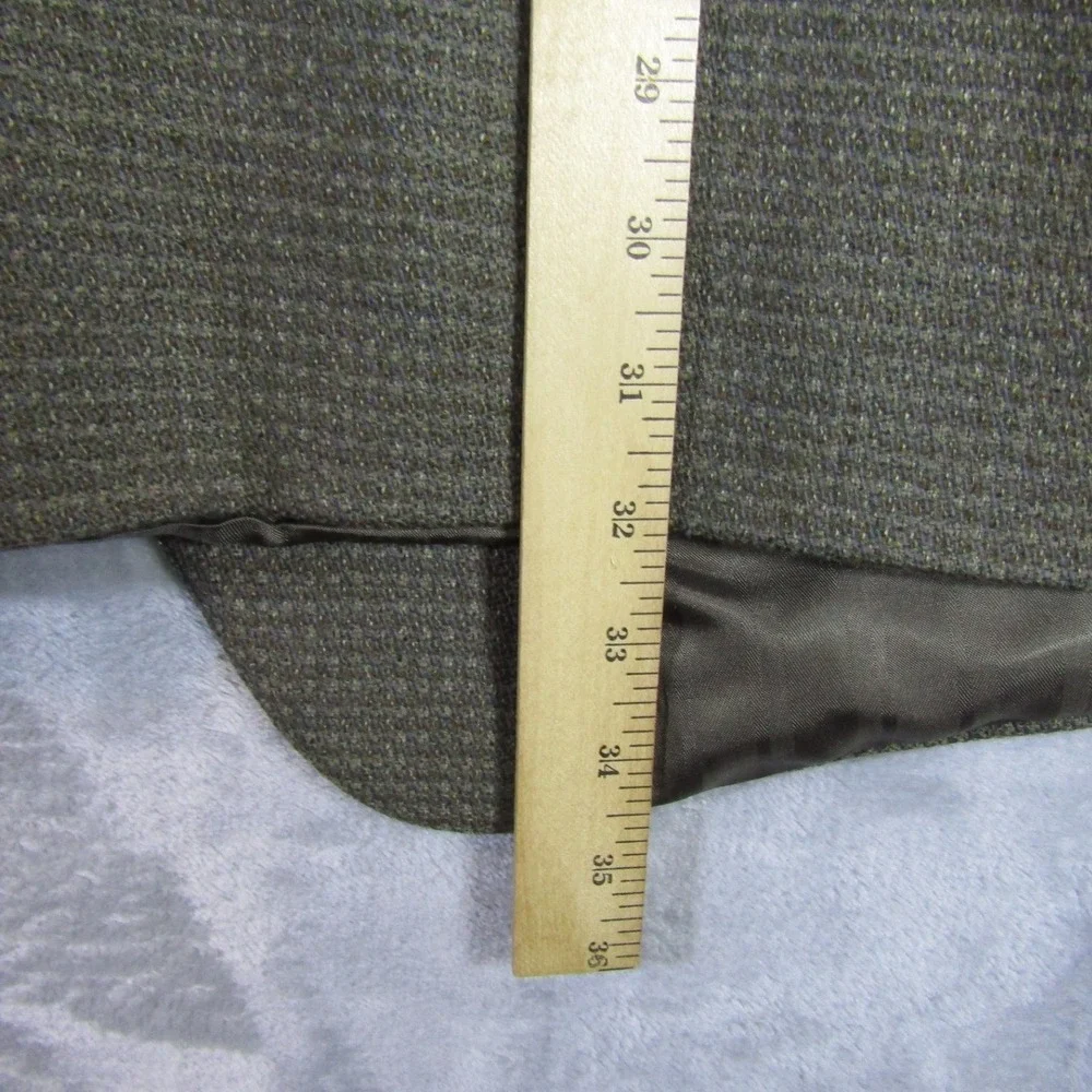 Turnbury‎ Wool Blazer Mens XL Brown Good Vintage Made in USA Micro Check Jacket